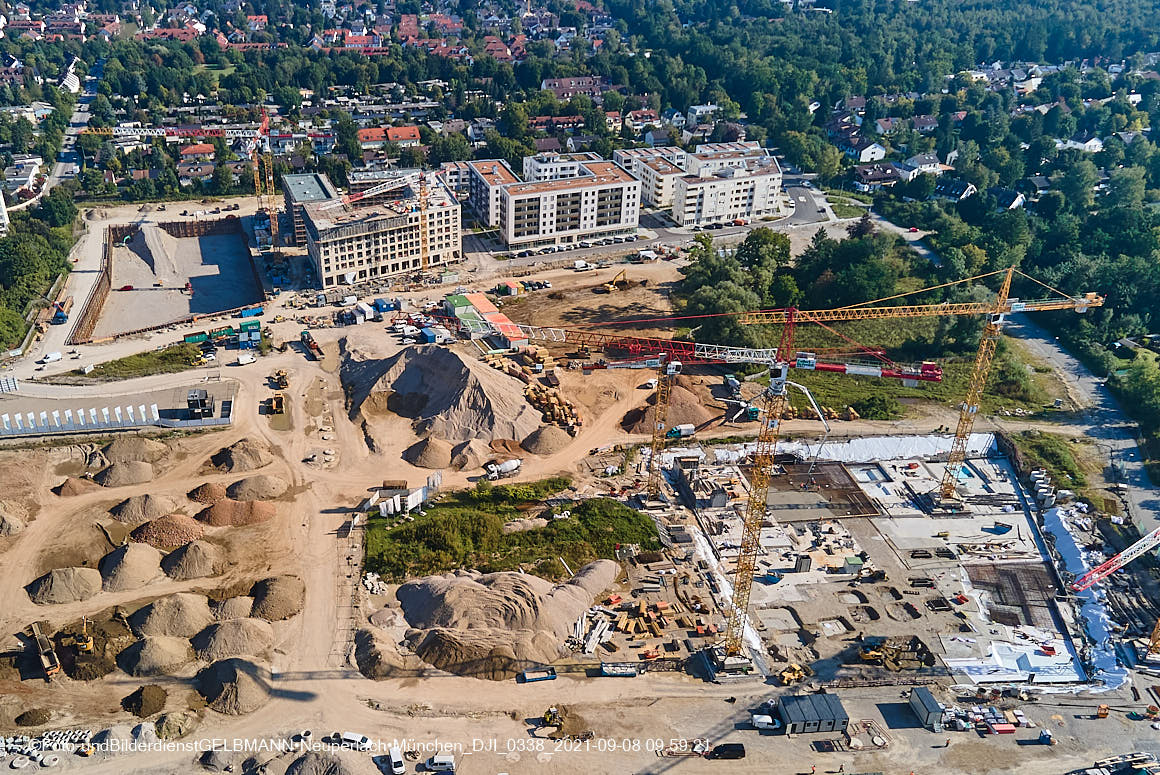 08.09.2021 - Baustelle Pandionveerde in Neuperlach